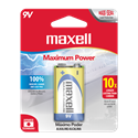 Pila Batería Alcalina de 9V Maxell